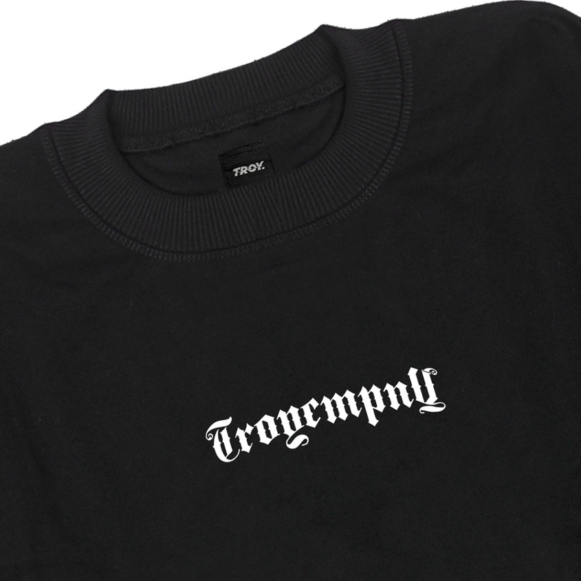 Troy Company Sweater Pria Hitam - Nosferatu Sweater Sweatshirt Crewneck Black SWD 3085