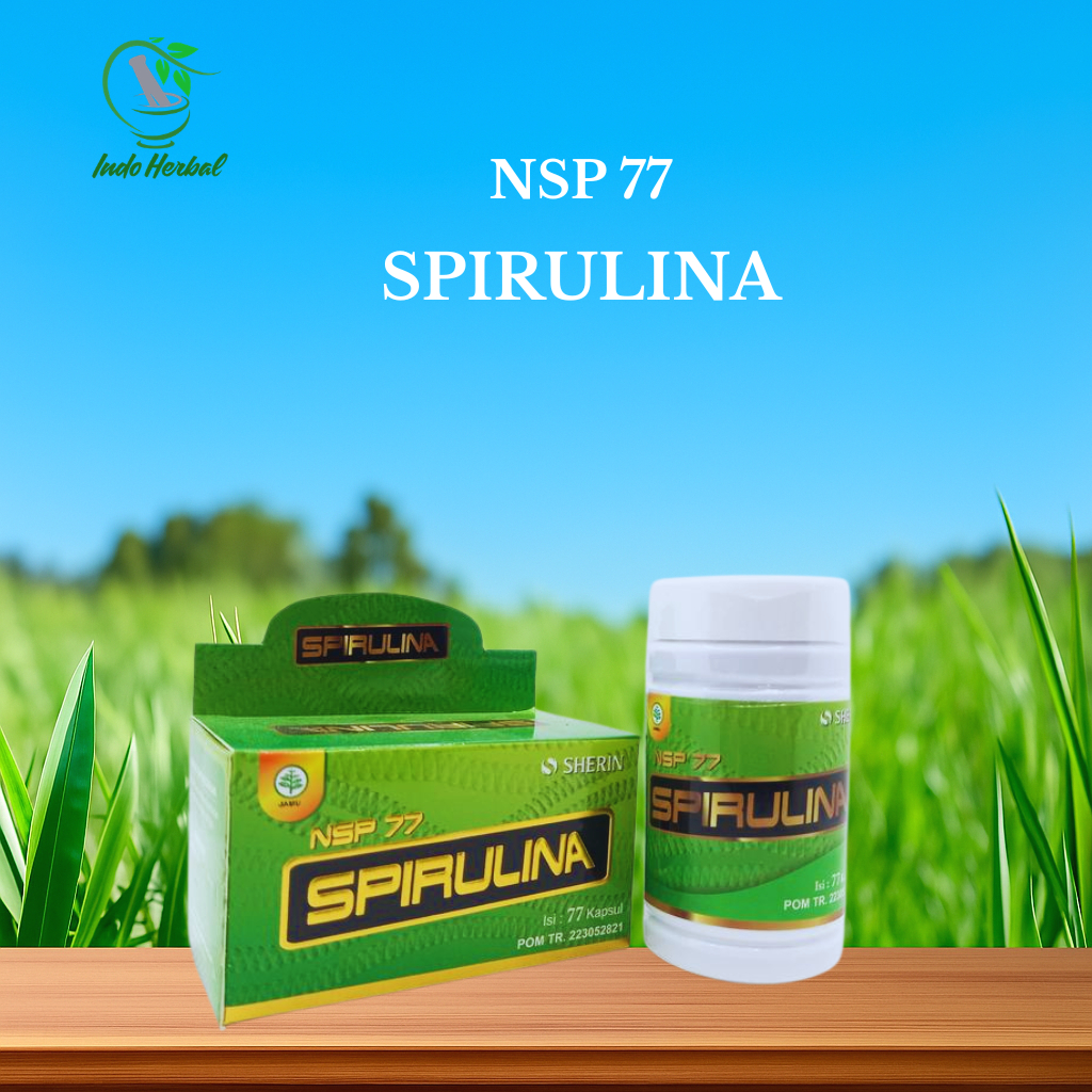 NEO Spirulina Suplemen Spirulina isi 77 Kapsul Suplemen Kecantikan Kulit dan Detoksifikasi Tubuh Sec