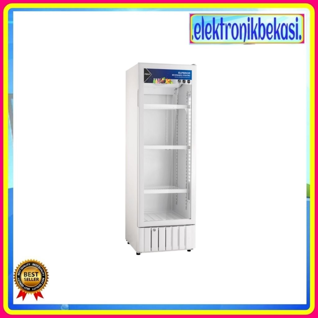 SHOWCASE AQUA AQB 240 / LEMARI PENDINGIN AQUA 4 RAK AQB-240 / AQUA AQB 240