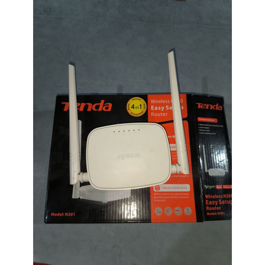 Router Wifi Tenda N300 (with box)