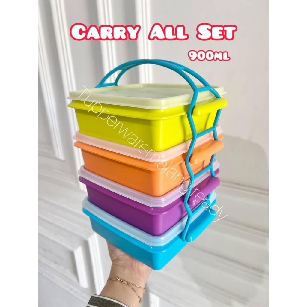 [PROMO] RANTANG MAKANAN TUPPERWARE CARRY ALL SET/ CARRY ALL BOWL/ SQUARE/ GOODIE BOX/ DOUBLESWEET TE