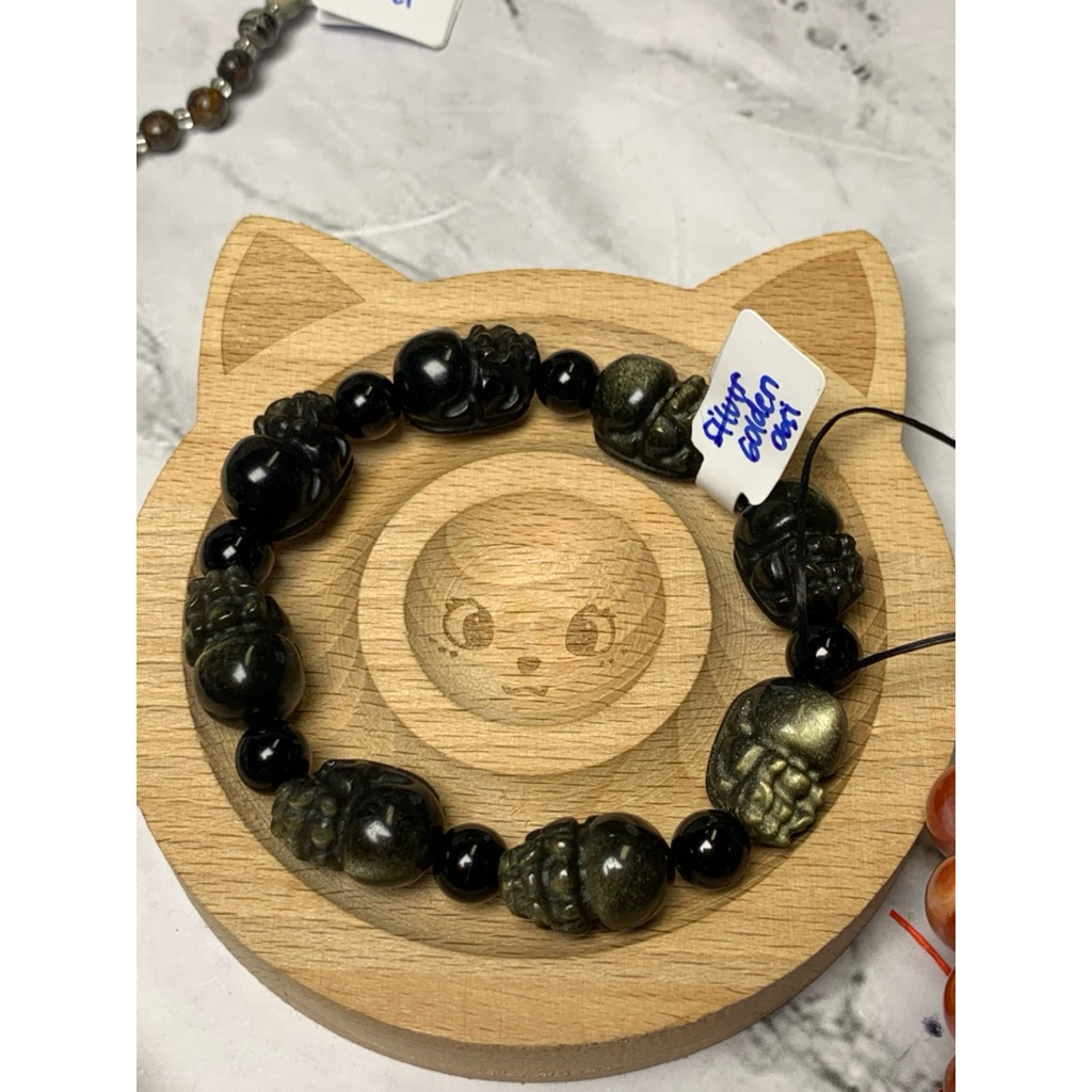 Pixiu Bracelet/ Gelang Kristal batu Alam bentuk Pixiu