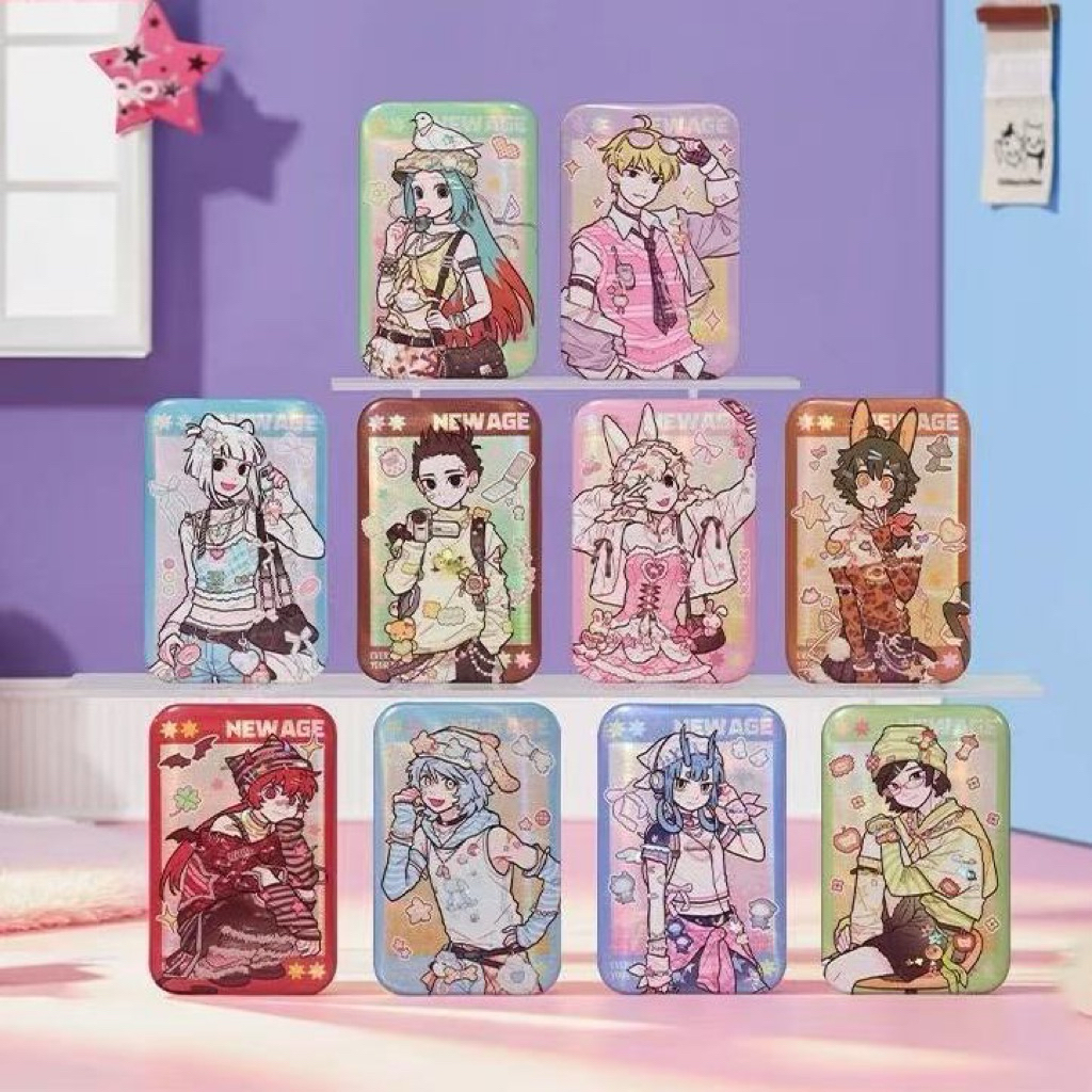 KIKO TOYS | Fei Ren Zai New Century Badge Original Anime Pin Button Glitter Can Badge Koleksi