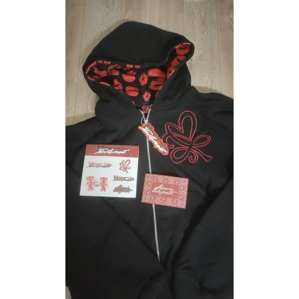 Hoodie telepati x mercie uk m black