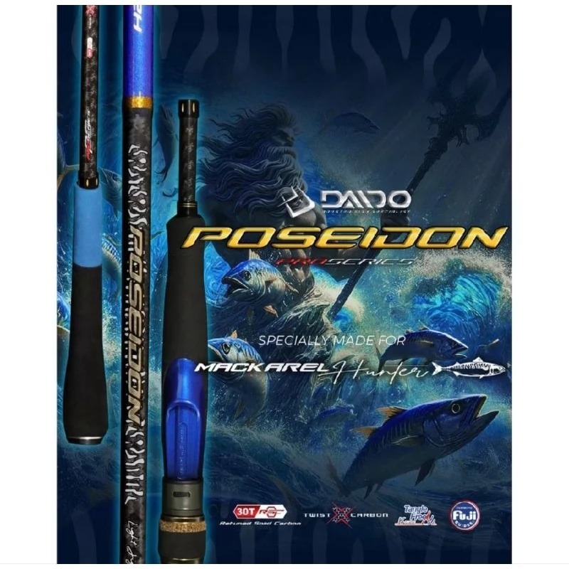 Joran Daido Poseidon Mackarel Hunter 185cm Jigging Rod Ring Fuji