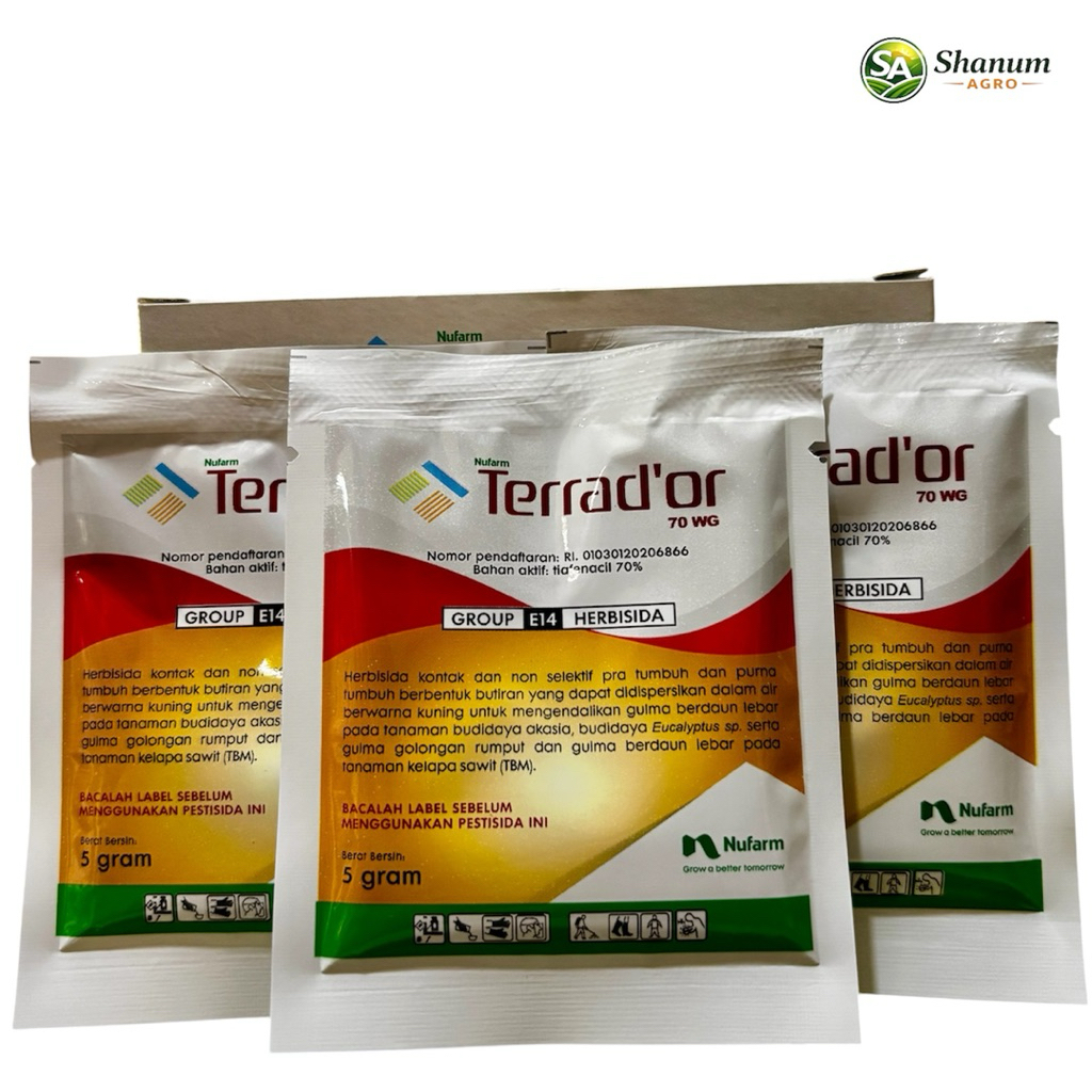 Herbisida TERRADOR 70WG Kemasan 5 Gram - Herbisida Terrad'or Tiafenacil 70% - Herbisida Kixor