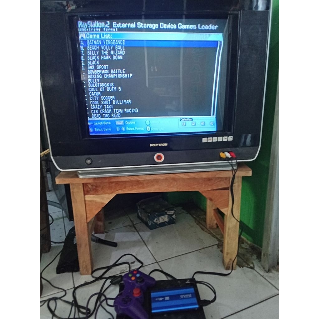 PS2 Slim hardisk full game murah