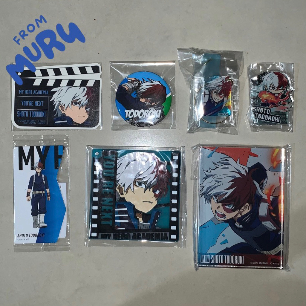 Official Merchandise My Hero Academia Todoroki Shoto | Sticker Acrylic Keychain Standee Block Magnet