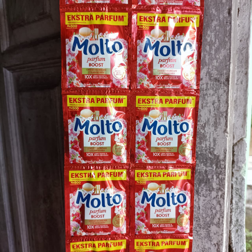 (12pcs) Molto Pure & Parfum Boost 1 Renceng Pewangi Pelembut Pakaian Sachet Original | Sweet Korean 