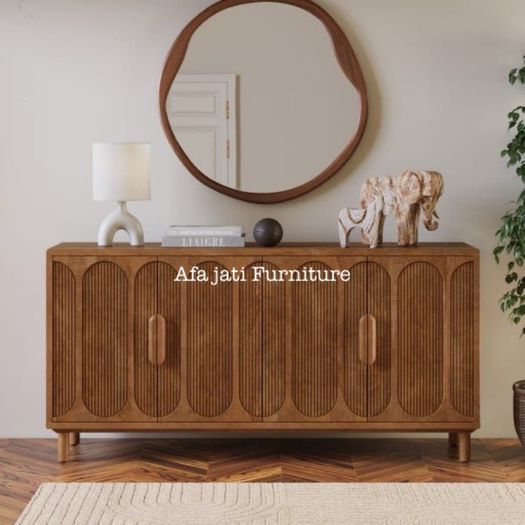 Buvet Kabinet tv Serbaguna Jati Minimalis Klasik Modern Credenza Jati Minimalis Modern Klasik