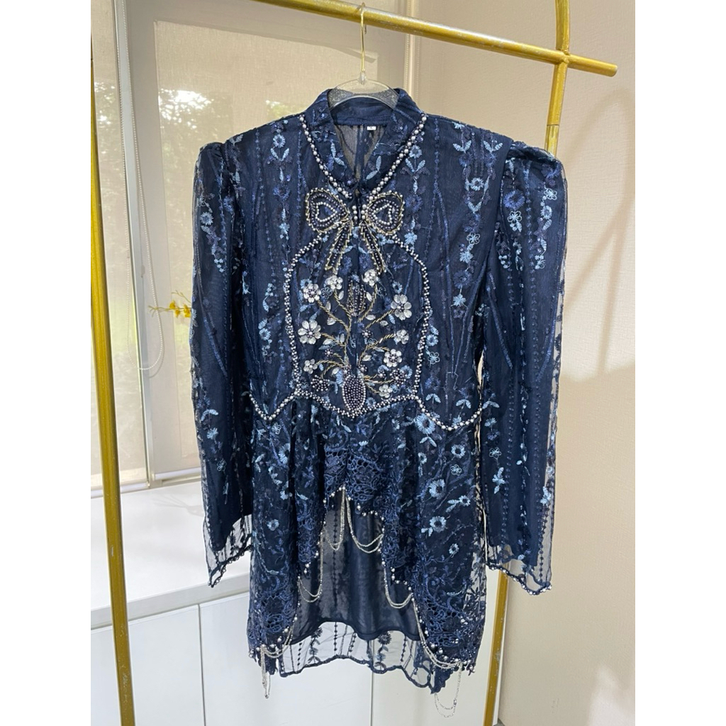 Kebaya Modern Navy Mote