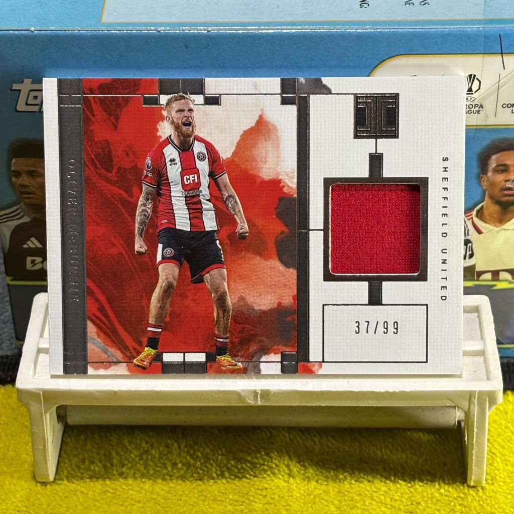Kartu Bola Oliver McBurnie Relic Jersey Sheffield United Limited 37/99 Panini Impeccable