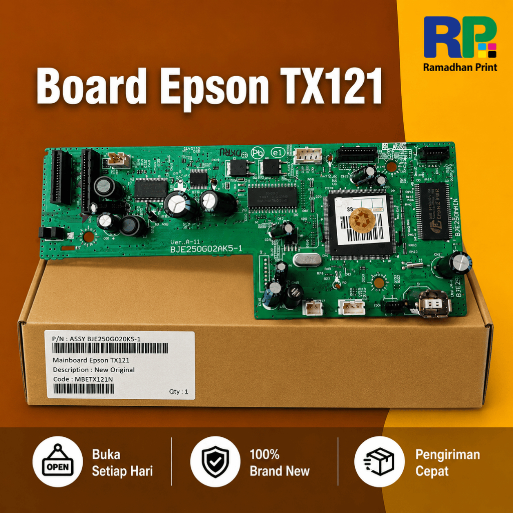 Board Epson TX121 New, Mainboard Epson TX121, Motherboard Epson TX121 Part Number Assy BJE250G020K5-