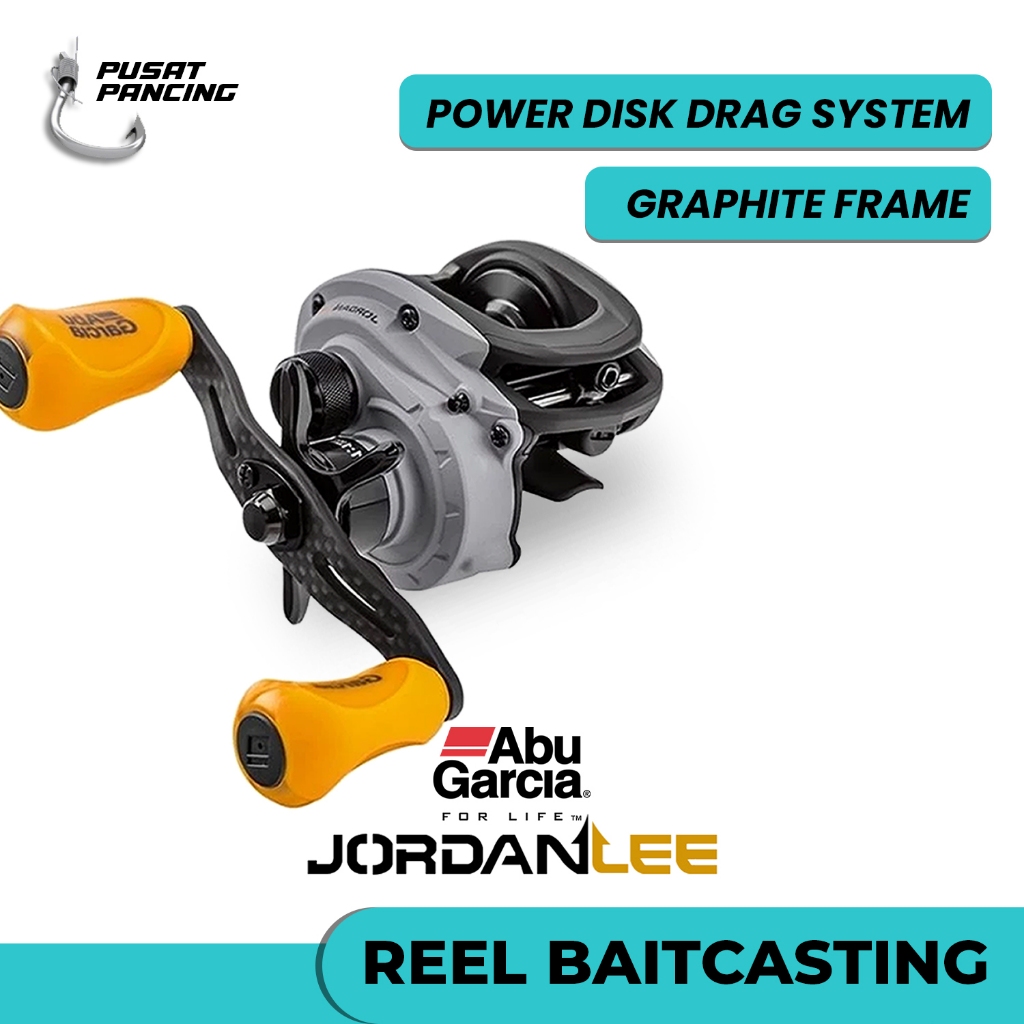 PUSATPANCING5 - Reel Pancing Baitcasting Abu Garcia Jordan Lee 10+1BB One Piece Graphite Frame Handl
