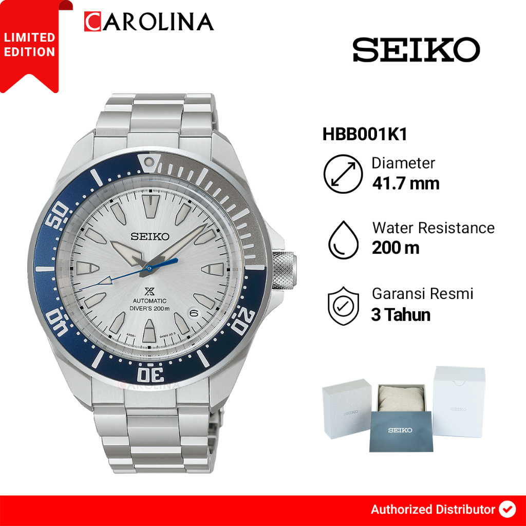 Jam Tangan Pria Seiko Prospex HBB001K1 145th Anniversary Automatic Divers Samurai Shog-Urai Limited 