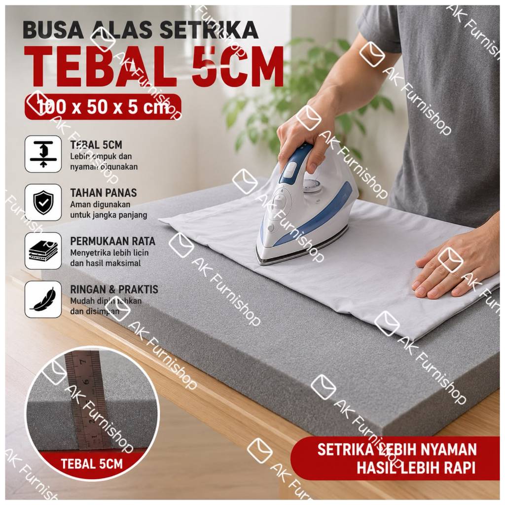 Busa Alas 5 CM Setrika Gosok/Tatakan Setrika Tahan Panas