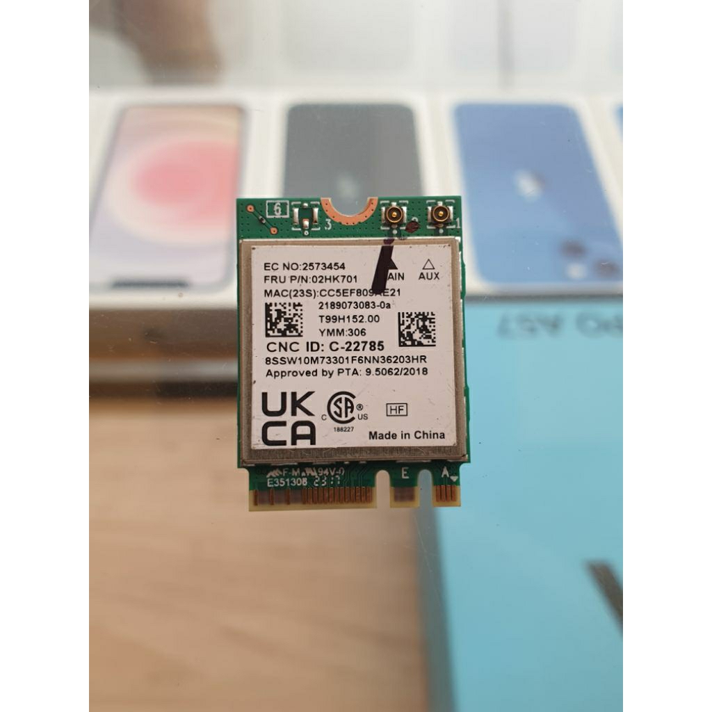 WiFi Bluetooth Card Laptop M.2 NGFF 2230 Lenovo FRU 02HK701 Copotan Normal