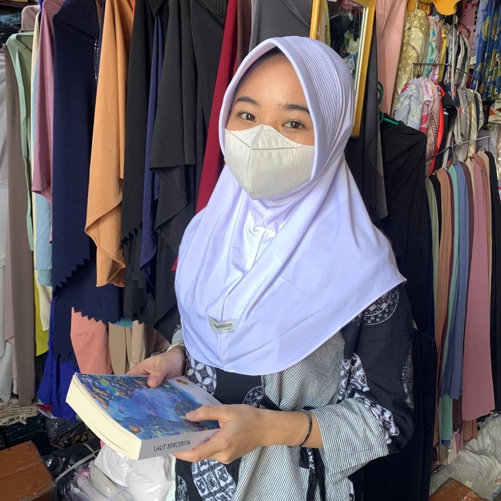 Hijab Bergo Hamidah Pet Tebal Jersey | Hamidah Pet Besar Size S & M