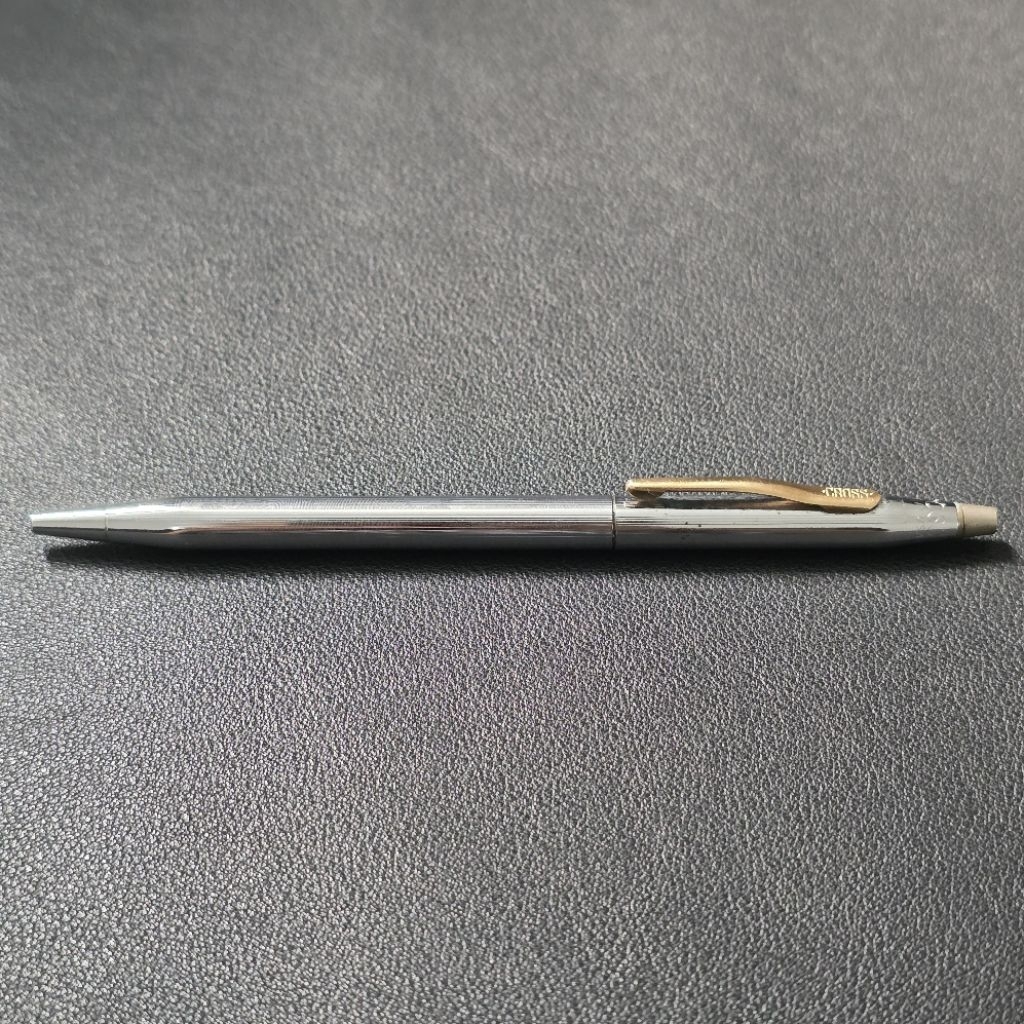 Cross | Century Classic | GT Gold Clip 2 (Better condition) SS Silver Etched Ballpoint Pen | Not Par