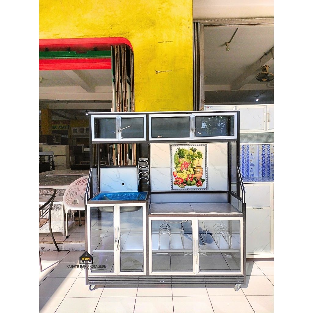 Rak Piring Wastafel Lemari Piring Lemari Dapur Kombinasi Murah Jogja