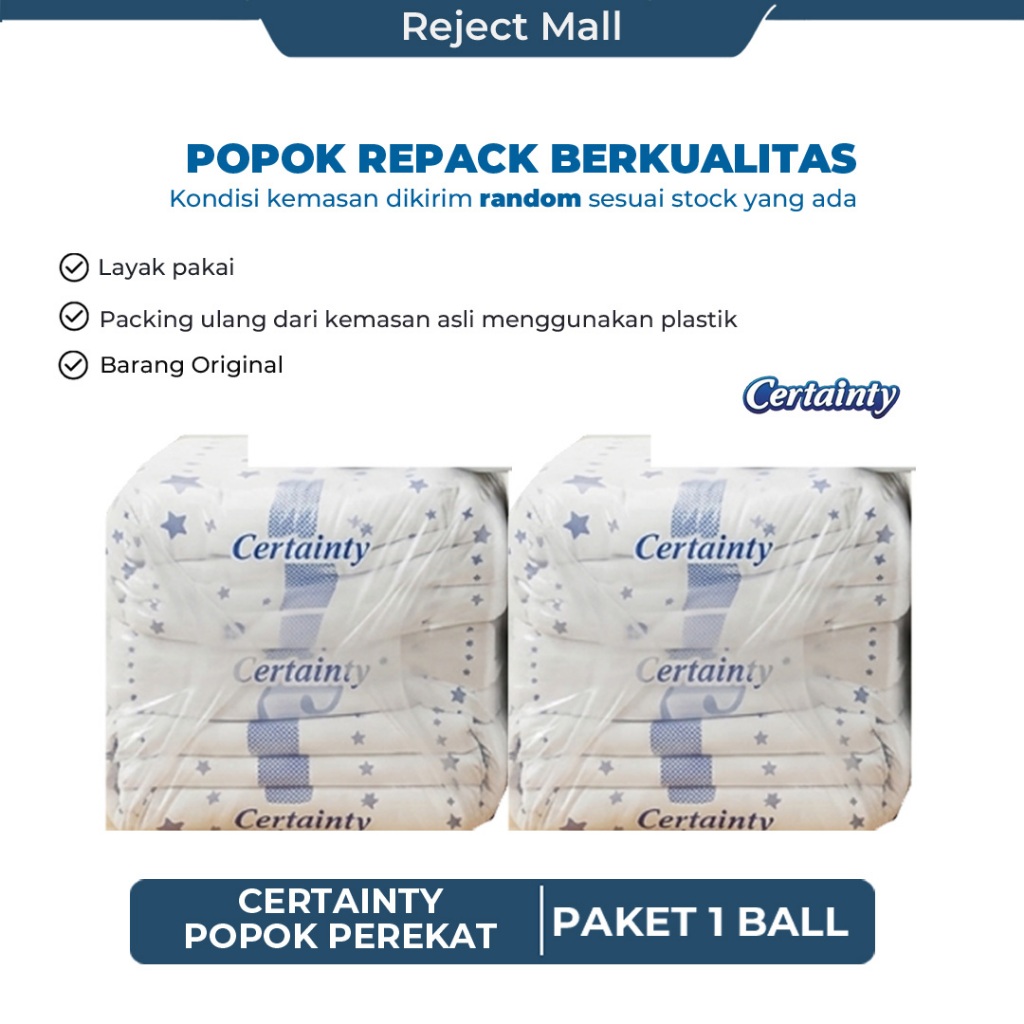 (POPOK REPACK) Certainty Popok Dewasa Perekat Murah