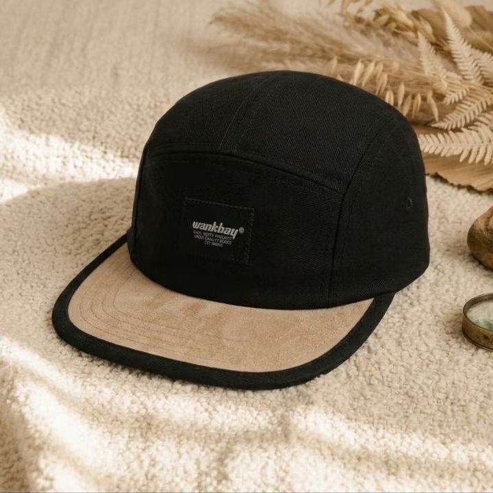 Topi 5 panel Topi Panel Distro visor pendek Distro Premium Wankbay