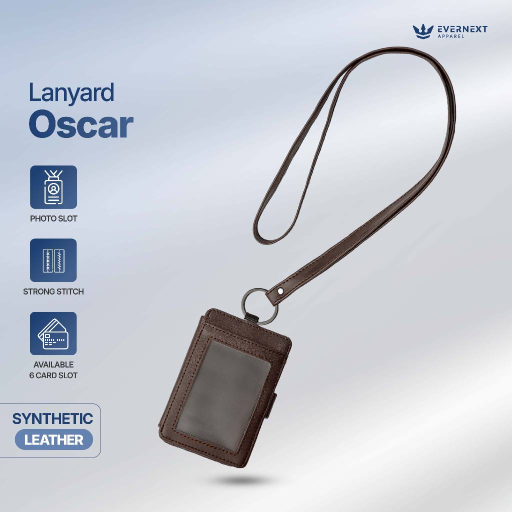 Evernext Apparel - Lanyard Kartu ID Card Holder Name Tag Kantor Tas Kalung Dompet Kartu Gantung Osca