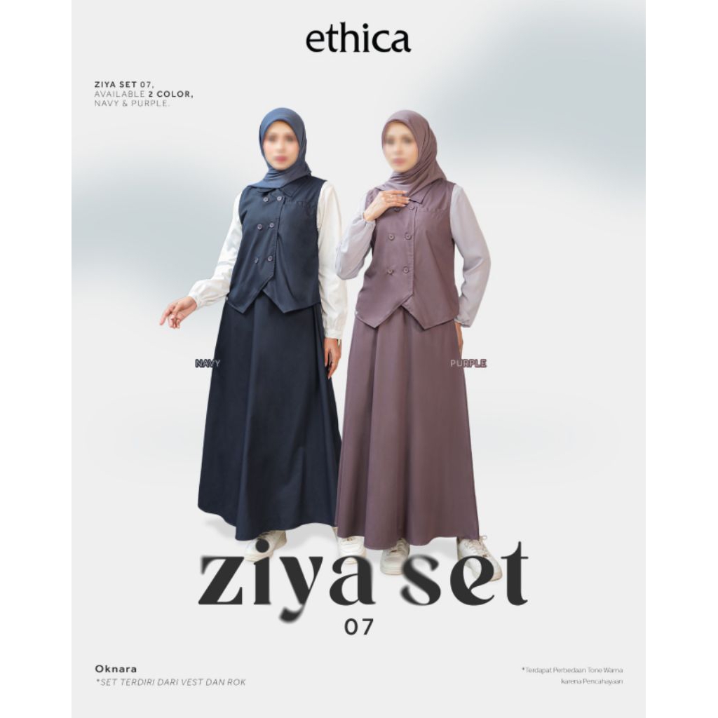 Ethica | Ziya Set 07 - Setelan Ethica Terbaru - Original - Setelan Daily Ethica