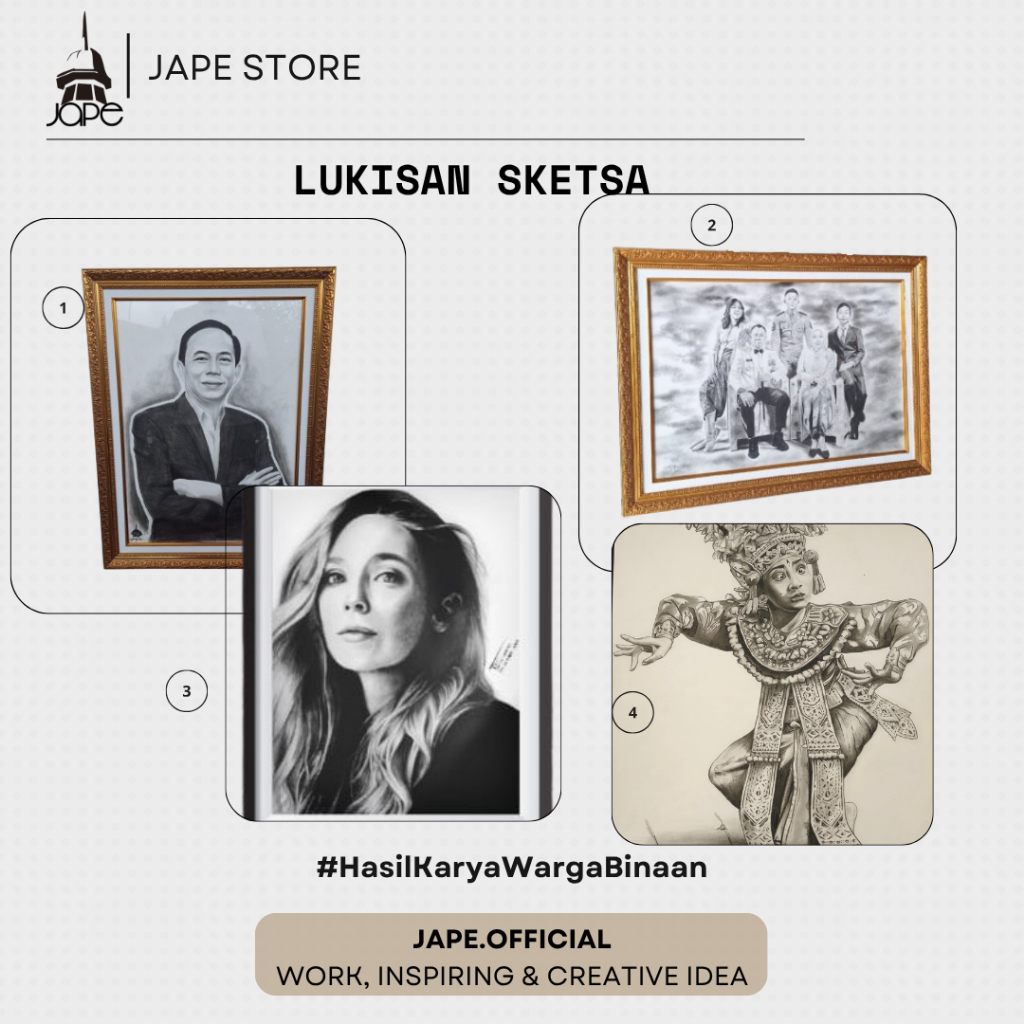 LUKISAN SKETSA CUSTOM A2