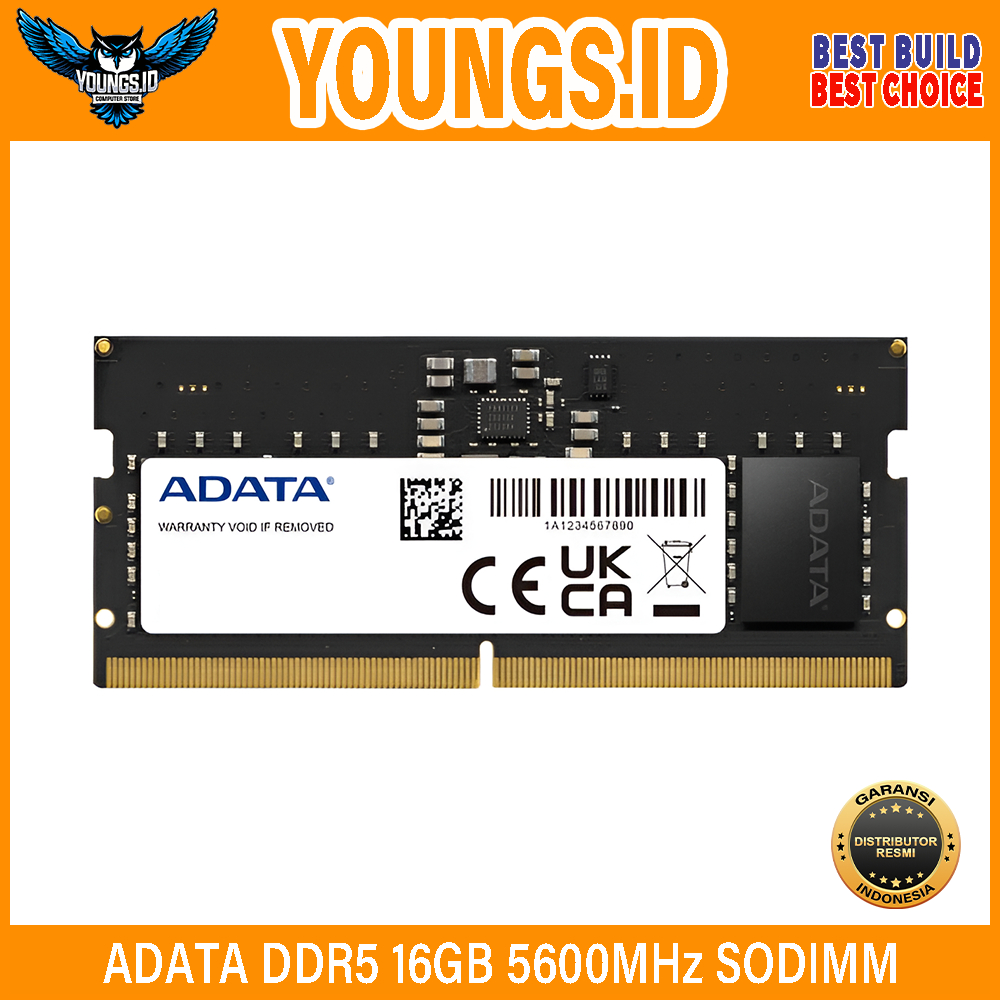 RAM ADATA DDR5 16GB 32GB 5600MHz SINGLE SODIMM Memory Laptop 5600