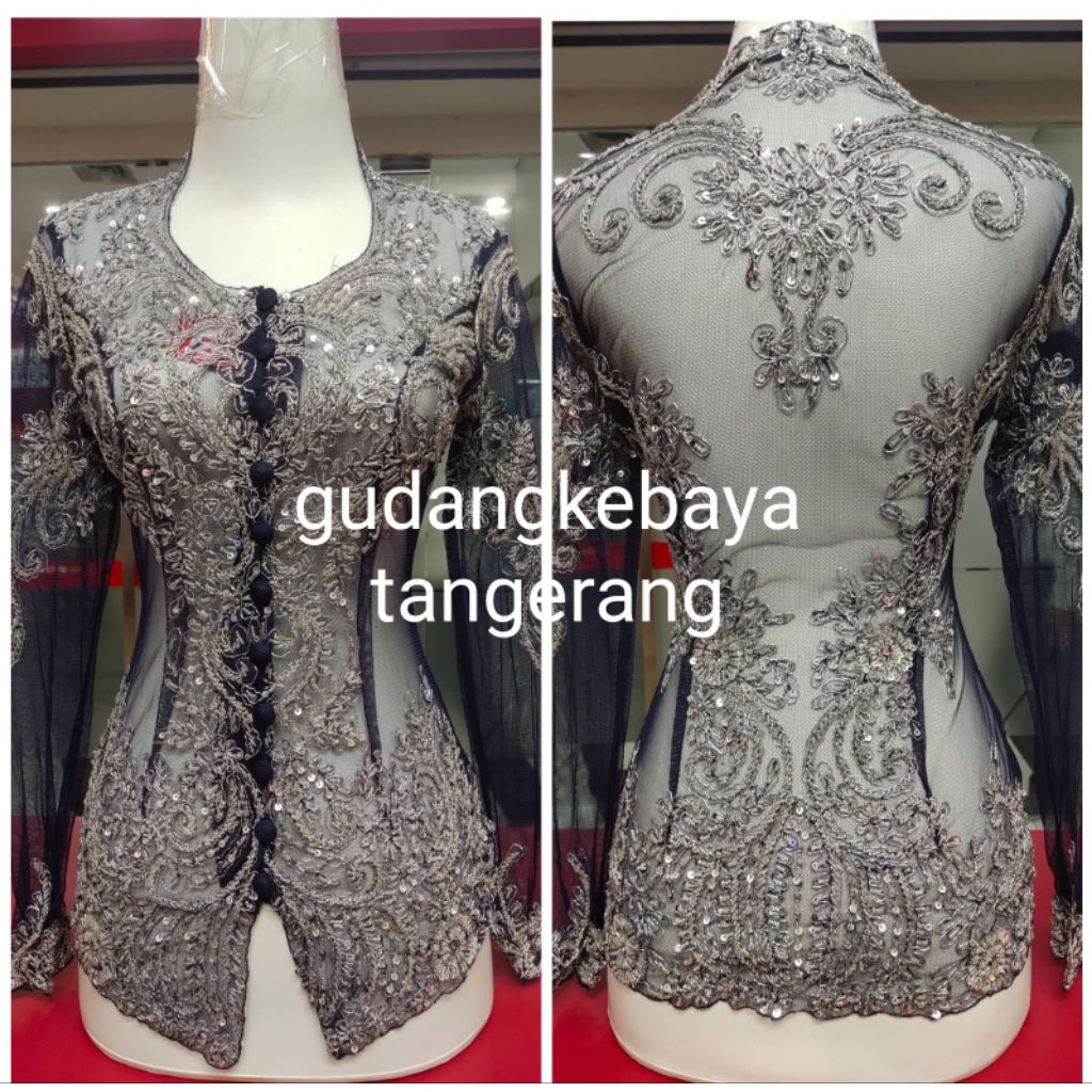 KEBAYA SAJA (KEBAYA PAYET KERAH SUNDA TANGAN PANJANG) //KEBAYA PAYET MEWAH