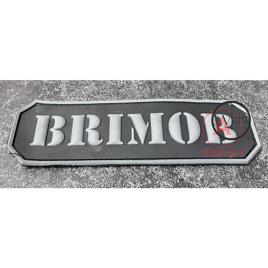 Patch BRIMOB (Tulisan Besar) - Patch Velcro BRIMOB Indonesia - Prepetan BRIMOB - Patch Velcro Karet 