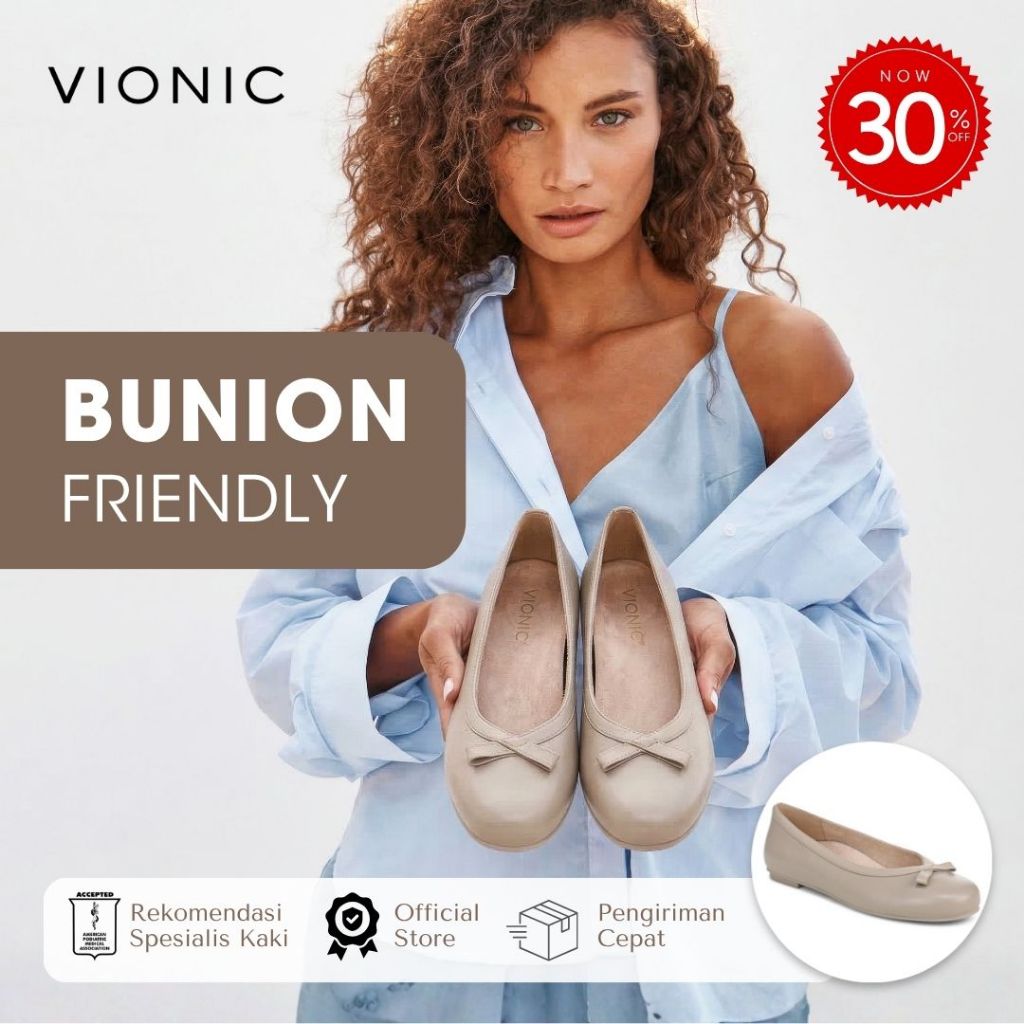 Vionic Sidney Cobblestone Flatshoes Wanita