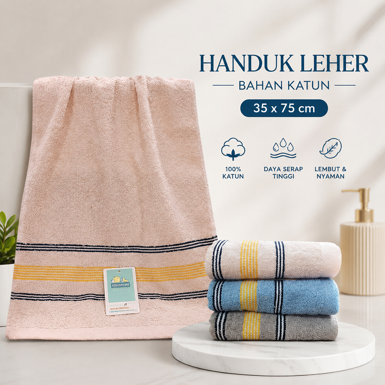 KomplitKu Handuk Kecil Bahan Katun Ukuran 35x75