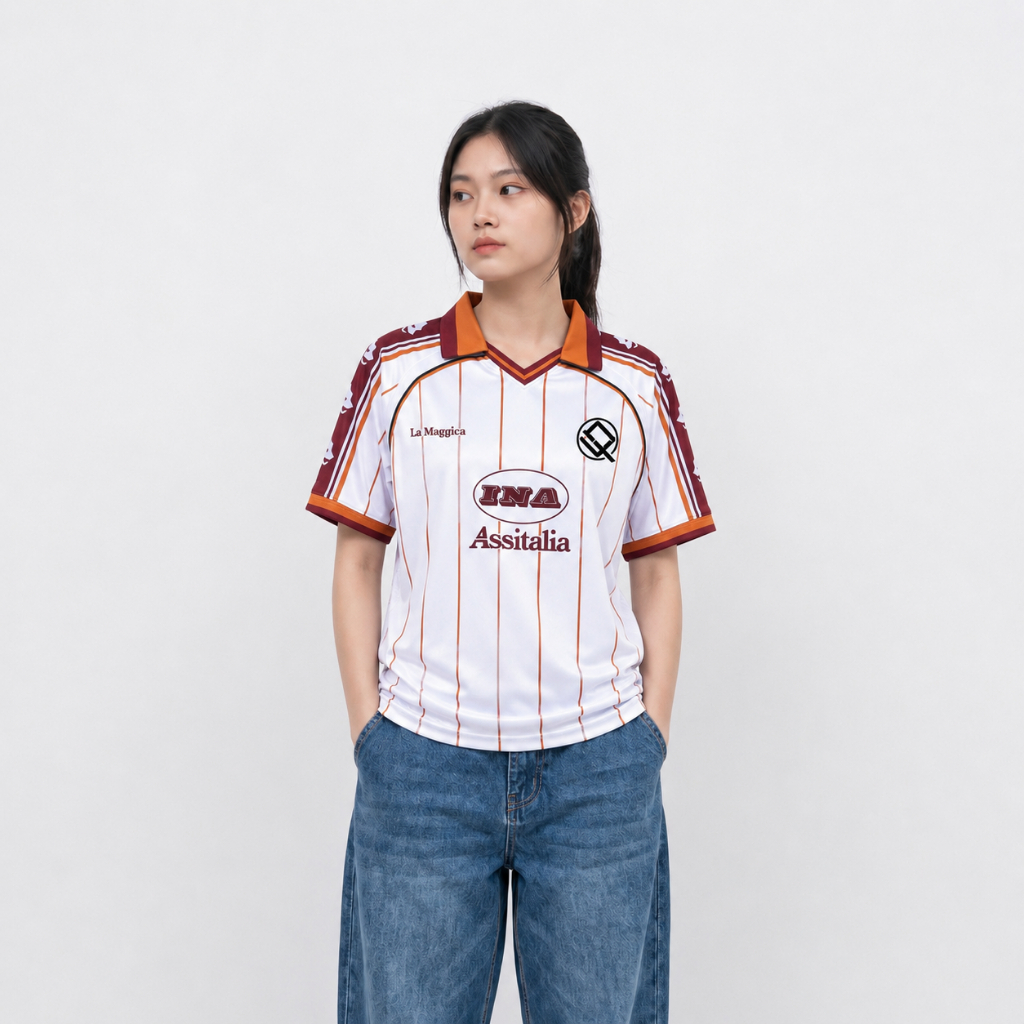 Jersey AS Roma / Jersey AS Roma / Kaos AS Roma / Jersey Bola / Jersey Vintage
