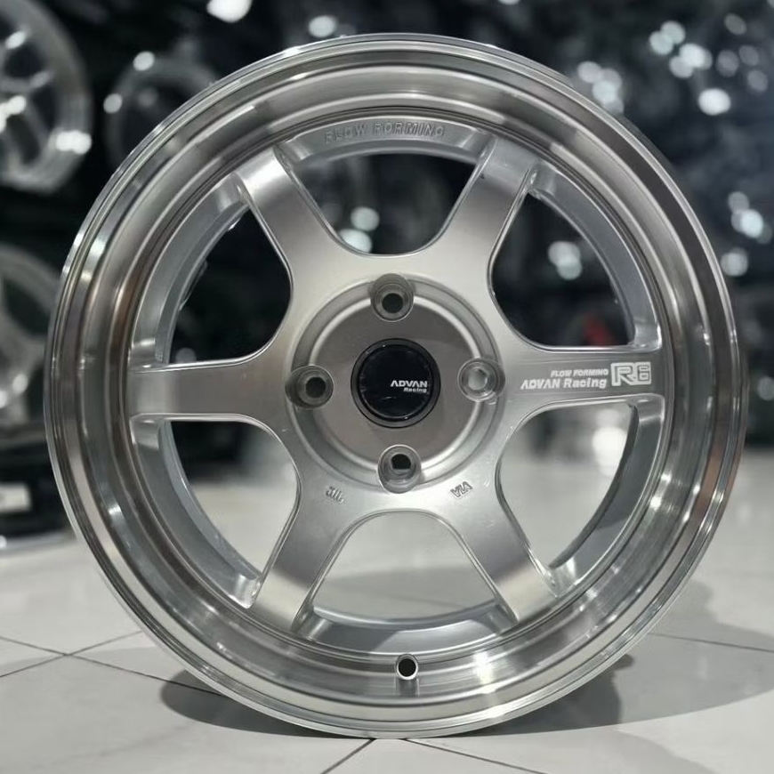 velg mobil ring 16 ADVAN R6 FLOW FORMING PCD 4X114,3 velg mobil racing r16 velg Avanza Xenia Livina 