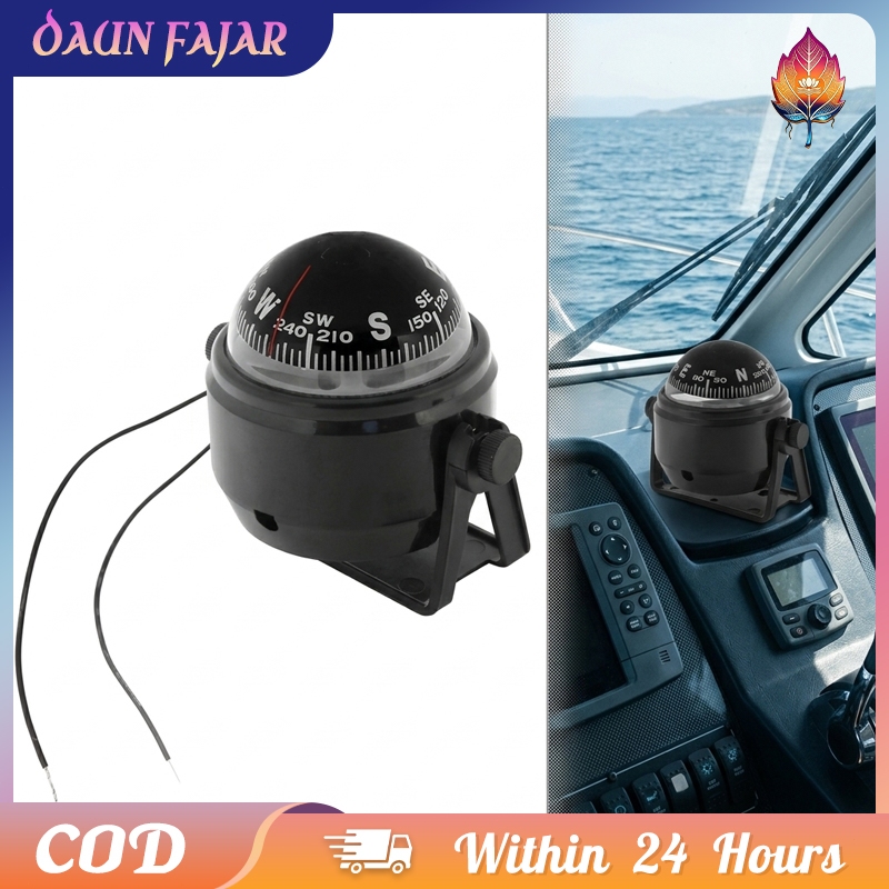 Kompas Bracket Mount Hitam Tanpa Lampu Bracket Navigasi Kapal Dek Kapal Perahu Nelayan Mekanis GPS
