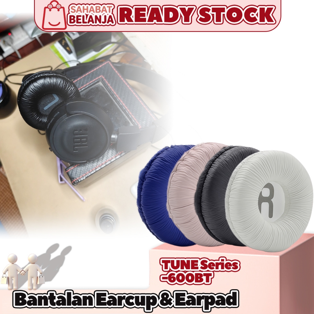 Bantalan Earpad JBL T500BT T450 T450BT T510BT T520BT T600BT JR300BT Busa Spons Empuk Warna Hitam Put