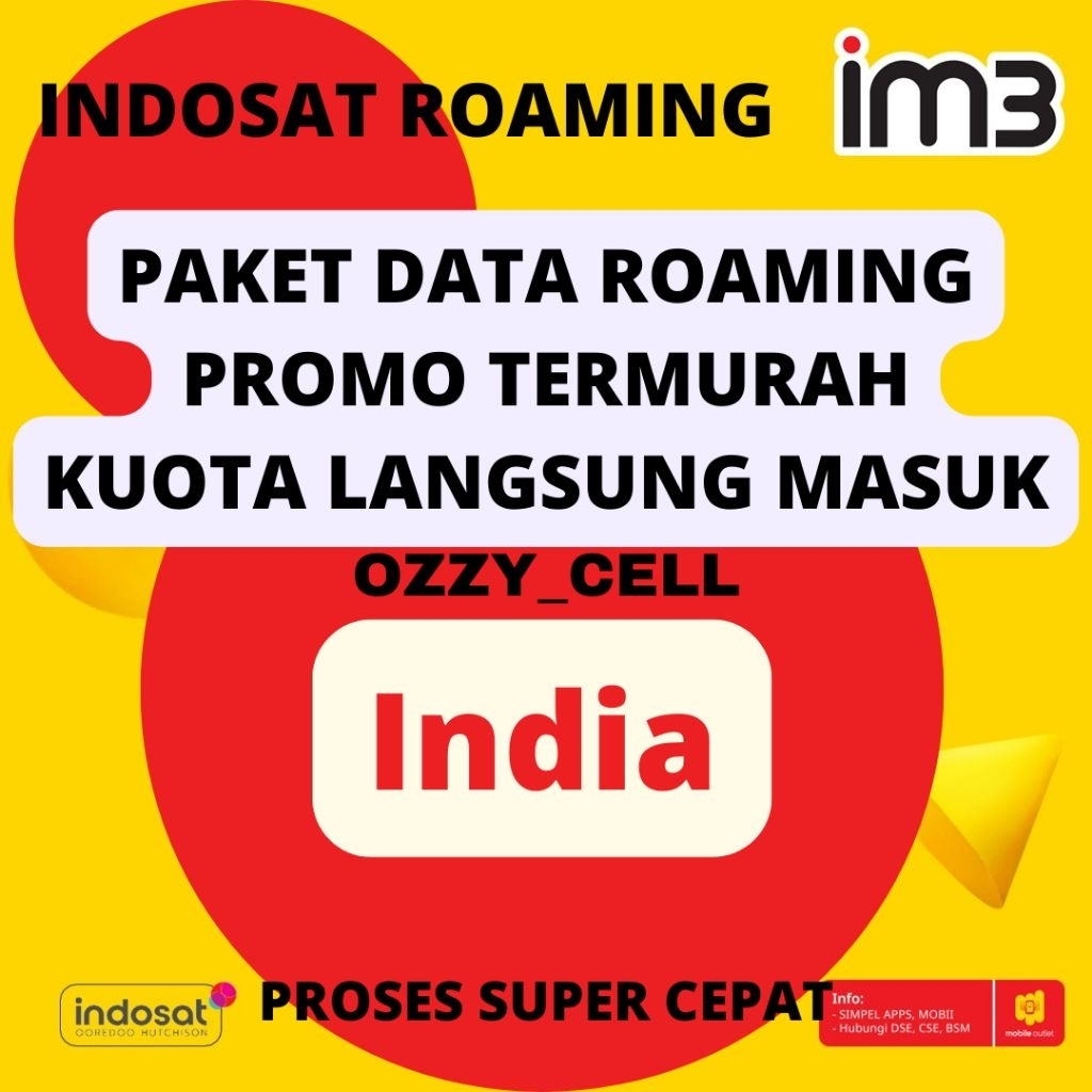INDOSAT IM3 ROAMING INDIA LANGSUNG MASUK