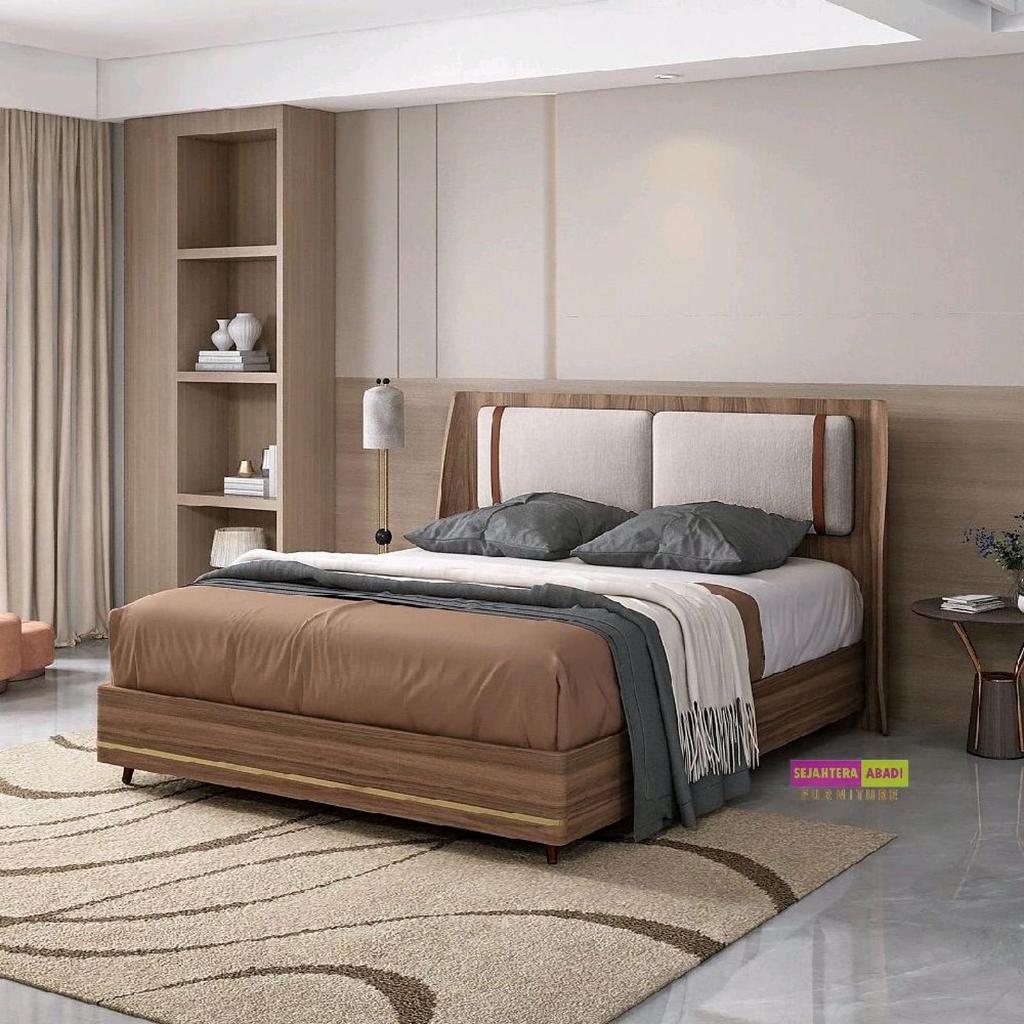 Siantano Ranjang Kayu MORENO Divan Ukuran 160x200 & 180x200 Dipan Bed moreno Siantano Furniture Mini