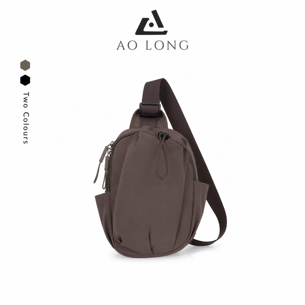 AOLONG ENZY 1359# - Tas Selempang Wanita - SlingBag Cewek Kekinian Bahan Parasut Premium Anti Air Bi