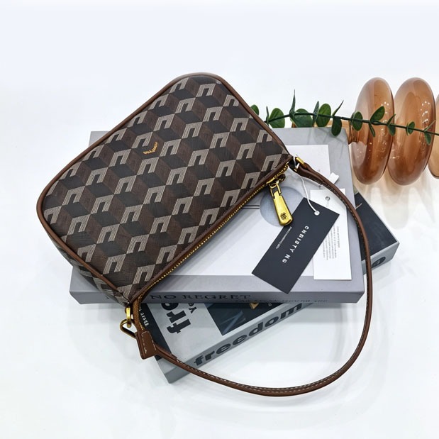 COD  Christy Ng. Milo Monogram Pouch Asli dari Malaysia