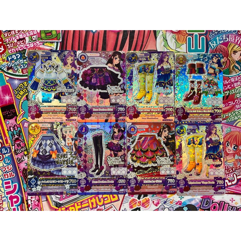 Kartu Aikatsu Premium Satuan Mizuki Kanzaki Ran Shibuki Yurika Todo Sora Kazesawa Love Moonrise Loli