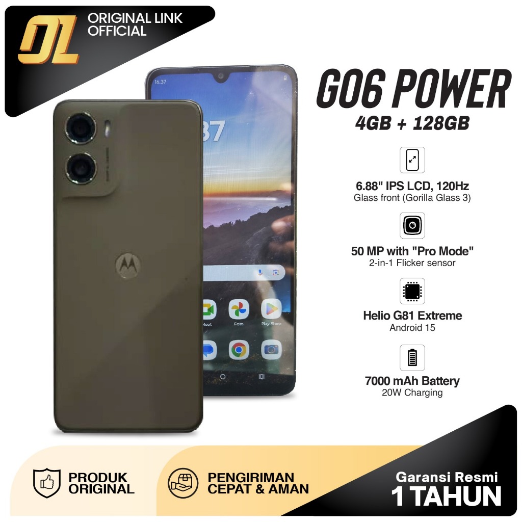 Motorola G06 Power 4/128 GB RAM 4GB 128GB Original Smartphone