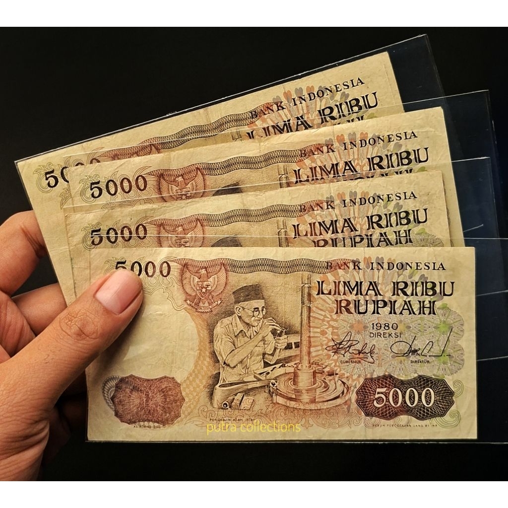 5000 ribu rupiah asah intan tahun 1980 (A14)