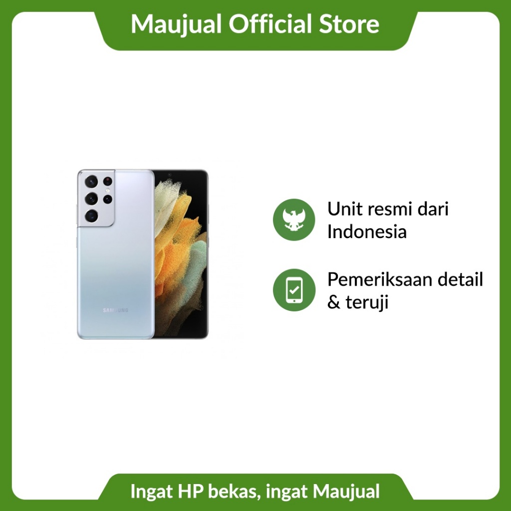 Smartphone Samsung Galaxy S21 Ultra 5G 16GB/512GB Bekas Resmi Indo