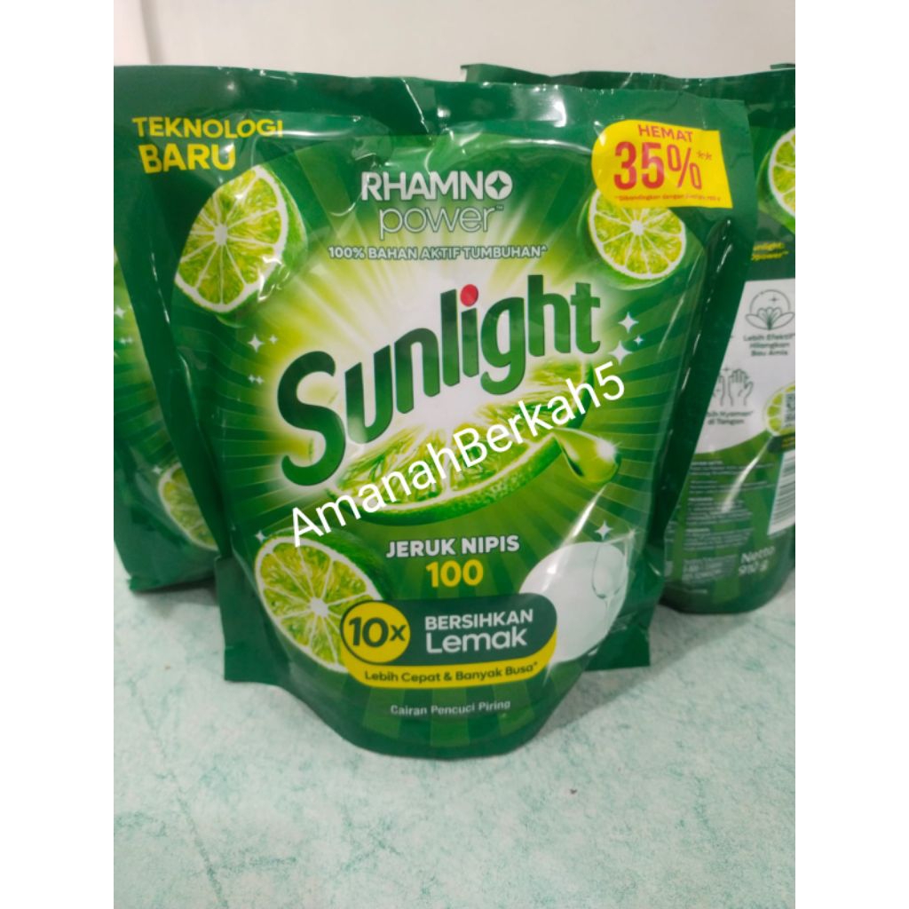 SUNLIGHT 910ml & MAMA LEMON 950ml Jeruk Nipis Paket 3Pcs INSTAN