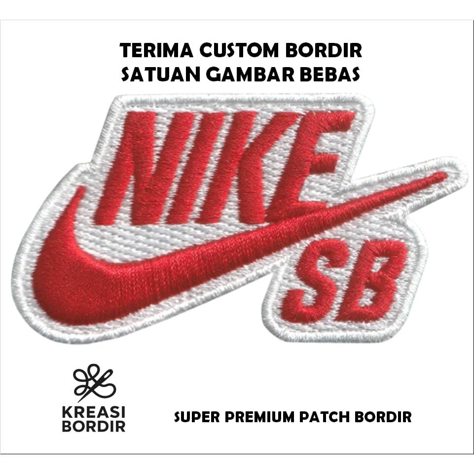 EMBLEM PATCH BORDIR LOGO NIKE SB - Kreasibordir.id