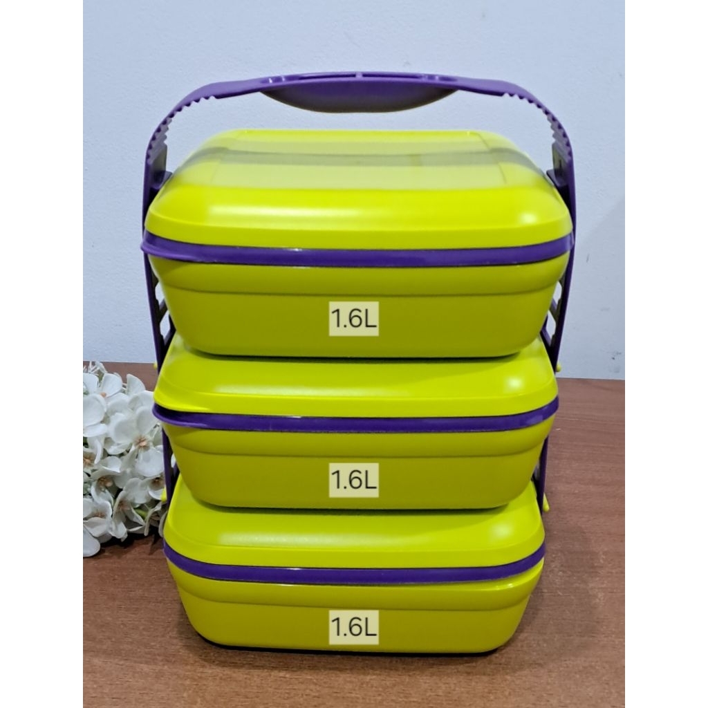 NEW - Rantang PST Tupperware / Picnic Set Trio Tupperware