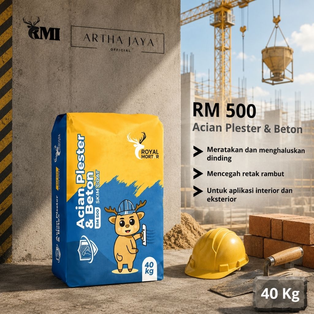 RM 500 | Acian Plester & Beton / Acian Abu | Royal Mortar | Semen Instan